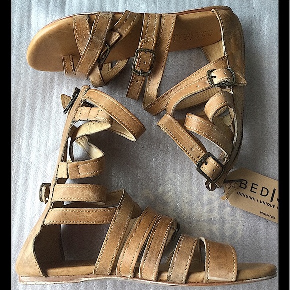 Bed Stu Seneca Gladiator SANDAL Tan Rustic 7M Hippie BOHO Cowgirl - Picture 9 of 16